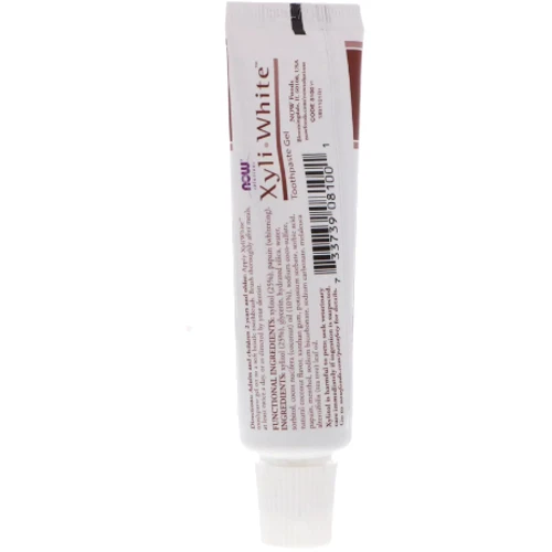 Now Foods Toothpaste Gel Solutions Зубная паста-гель кокос и мята 28 g: Назначение Для молочных зубов, Очищение, Свежесть дыхания