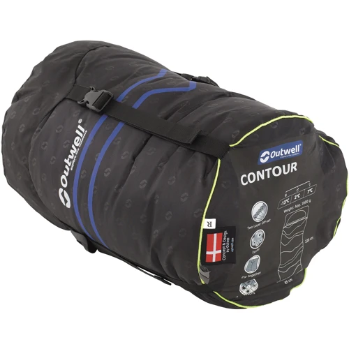Спальний мішок Outwell Contour Reversible / + 2 ° C Dark Purple Left (230364): Довжина 220 см