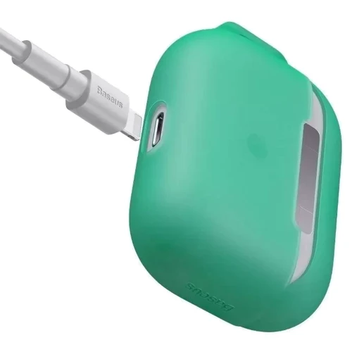 Чехол для наушников Baseus Let's Go Jelly Lanyard Case Green (WIAPPOD-D06) for Apple AirPods Pro: Материал Силикон