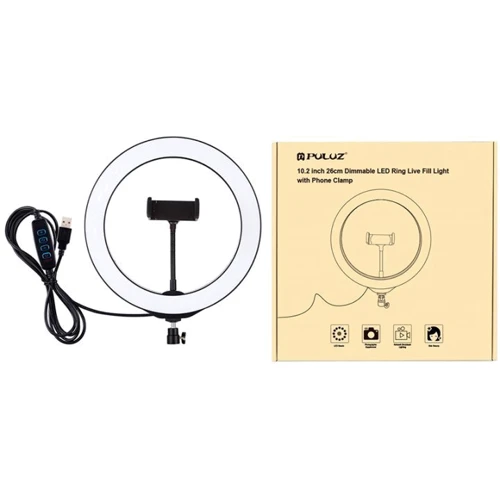 Кольцевая USB LED лампа Puluz PU397 10.2" (PU397) фото 4