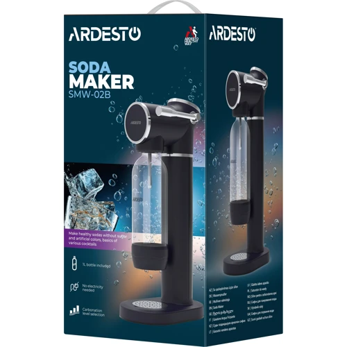 Сифон для газирования воды Ardesto 1 л черный SMW-02B