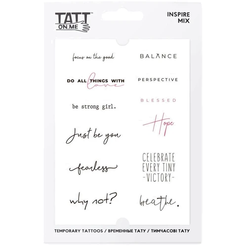 Временные тату TATTon.me Inspire Mix (TMInspire): Производитель TATTon.me