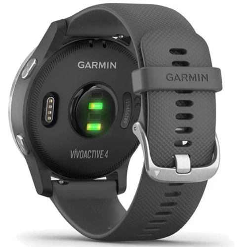 Смарт-часы Garmin Vivoactive 4 Silver Stainless Steel Bezel with Shadow Gray Case and Silicone Band (010-02174-03): Интерфейсы подключения Bluetooth , Wi-Fi , ANT Plus