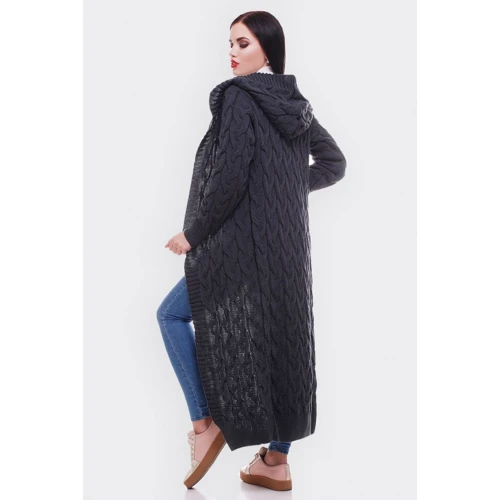 Кардиган 1 For You VKL0002-42-50 42-50 темно-серый: Страна производитель Украина