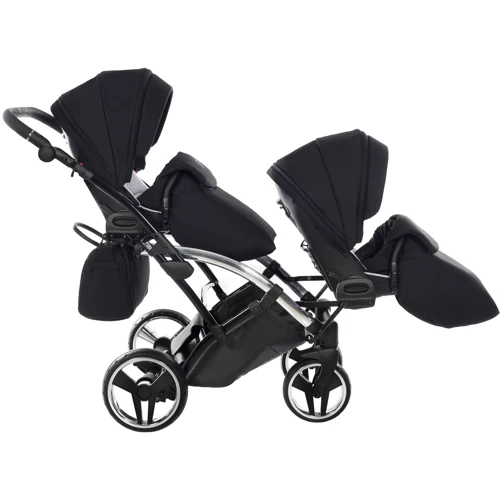 Универсальная коляска для двойни 2 в 1 Junama Diamond S-line Duo Slim 04: Ширина шасси 65 см