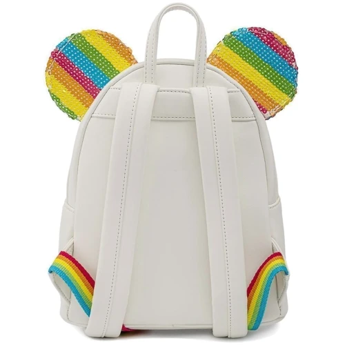 Рюкзак Loungefly Disney - Minnie Mouse Sequined Rainbow Mini Backpack (WDBK1659): Возрастная группа от 12 до 16 лет