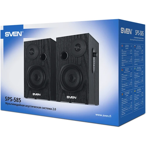 Акустическая система Sven SPS-585 Black: Диапазон воспроизводимых частот 70 – 20 000 Гц