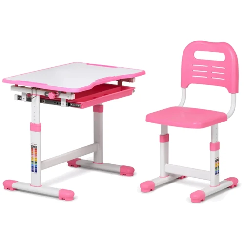 Комплект парта + стул трансформеры Sole Pink-s FUNDESK: Возраст ребенка от 5-ти лет