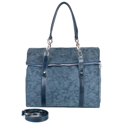 Женская сумка тоут Laskara синяя (LK10190-blue-duo): Пол Женский