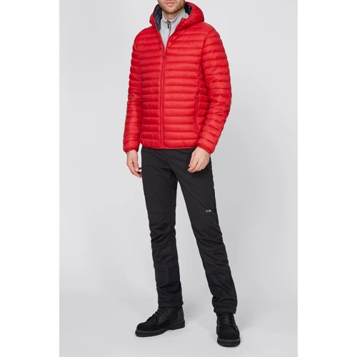 Куртка CMP Man Jacket Fix Hood Blood 30K2747-C929 52 красная демисезонная с капюшоном: Фасон Стеганый