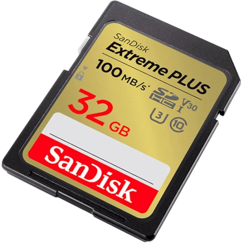 Карта памяти SanDisk 32GB SDHC Class 10 UHS-I U3 V30 Extreme PLUS (SDSDXWT-032G-GNCIN)