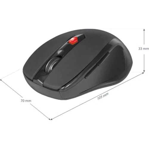 Мышь Defender Ultra MM-315 Wireless Black (52315): Эргономика симметричная для левшей