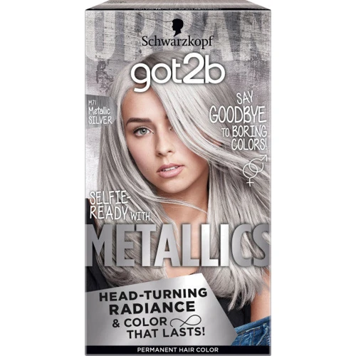 got2b Metallics Permanent Color 142.5 ml Крем-фарба M71 Стійка сріблястий металік