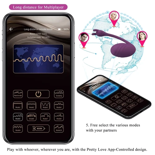 Смарт виброяйцо LYBAILE Pretty Love Catalina (BI-014935HP-1)