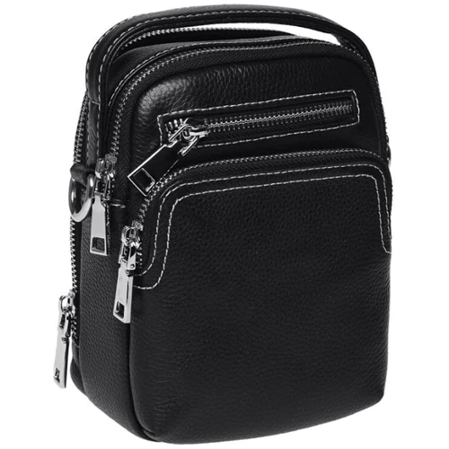 Мужская сумка через плечо Ricco Grande черная (K16066-black): Стиль Повседневный (Casual)
