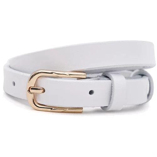Женский ремень Borsa Leather белый (110v1genw65-white)