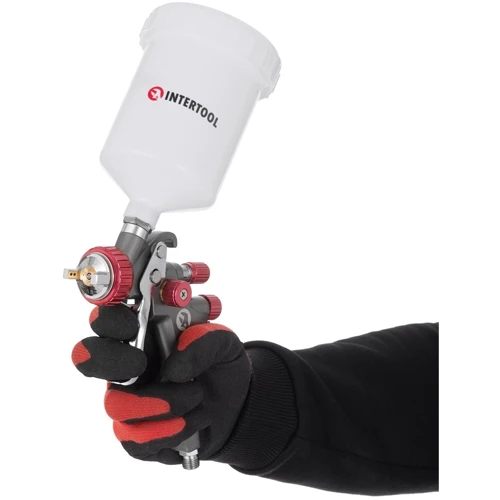 Краскопульт пневматический Intertool LVLP TEFLON профессиональный, форсунка 1.8мм, (PT-0148): Вес, кг 1.07