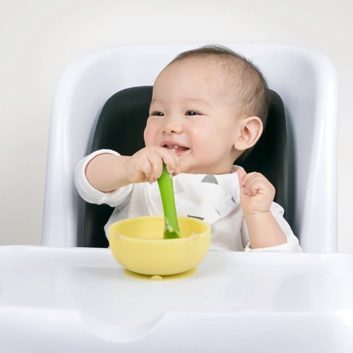 Детская миска Olababy Lemon с крышкой желтый (60511) фото 4