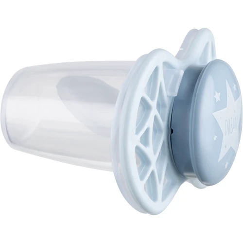 Пустышка Nuvita Air55 Cool ортодонтическая с колпачком звезда 0m+ голубая (NV7064BS): Материал силикон