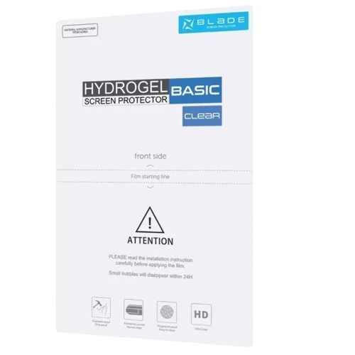 Защитная пленка для iPhone BLADE Hydro-Gel Screen Protector BASIC Clear Glossy: Тип аксессуара гидрогелевая пленка