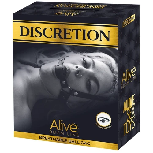 Воздухопроницаемый кляп Alive Discretion Red