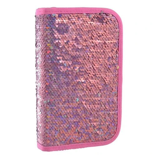 Пенал твердый одинарный без клапана YES Sequins (532421)