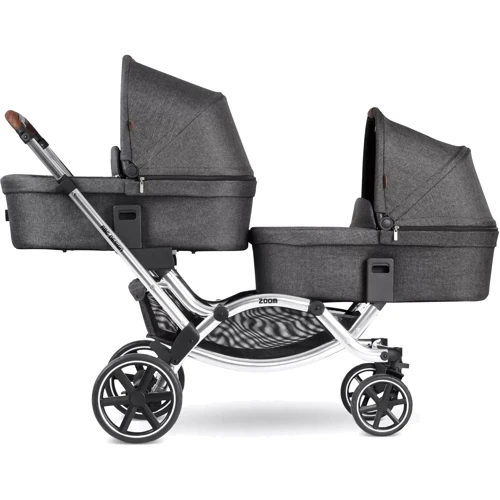 Универсальная коляска для двойни 2 в 1 ABC Design Zoom Diamond Edition Asphalt фото 10