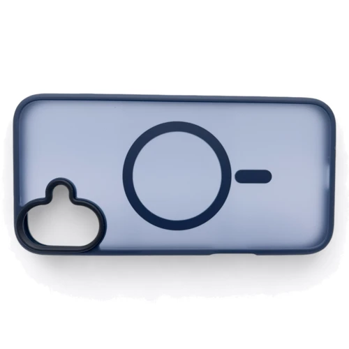 Чехол для iPhone BeCover Metal Buttons Case with MagSafe Blue for iPhone 16 Plus (712094): Тип чехла накладка на заднюю часть