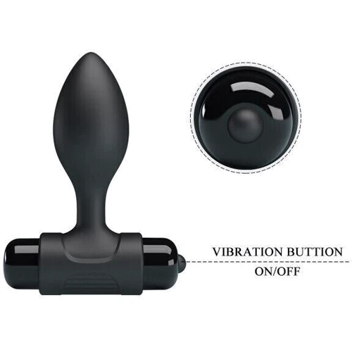 Силиконовая вибропробка Pretty Love - Vibro but plag, BI-040077