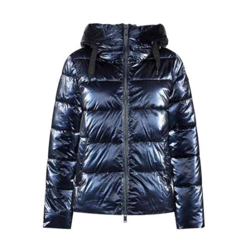 Куртка Woman Jacket Fix Hood 31K2856-M870 44 темно-синя демісезон з капюшоном: Вид Куртки