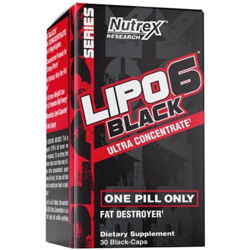 Жиросжигатель Nutrex Research Lipo-6 Black Ultra Concentrate 30 caps / 30 servings