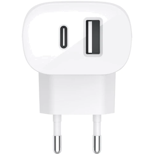 Зарядное устройство Belkin Wall Charger USB-C and USB 32W White (WCB008VFWH): Особенности Power Delivery (PD), Быстрая зарядка, USB-C