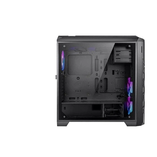 Корпус Azza STORM (CSAZ-6000ARGB/B): Материал передней панели пластик и металл