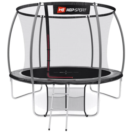 Батут Hop-Sport Premium 10ft black/grey із внутрішньою сіткою 305 см фото 3