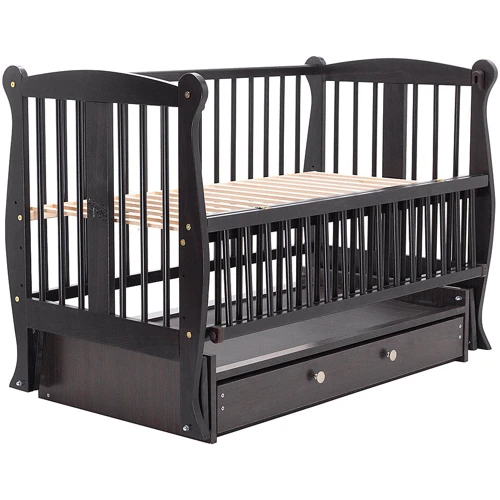 Кровать Babyroom Грация DGMYO-3 маятник, ящик, откидной бок, бук венге (625932)