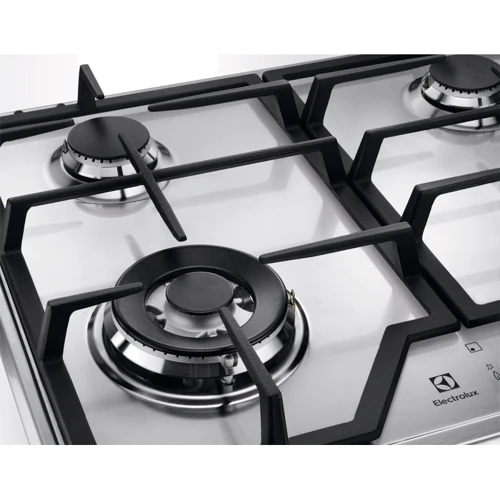 Варочная поверхность газовая Electrolux GPE363MX: Расположение панели спереди