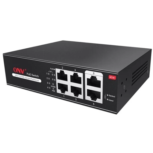 Мережевий комутатор Onv ONV-H1064PL: Порти только Fast Ethernet (10/100)