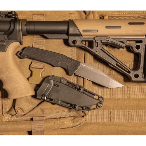 Нож SOG Trident FX Blackout/Partailly Serrated (SOG 17-12-02-57) фото 9