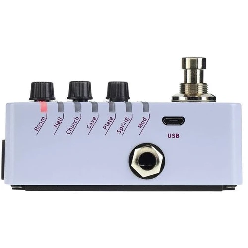 Педаль гитарных эффектов Педаль эффектов MOOER R7 Reverb: Габариты, мм 93,5 x 42 x 52