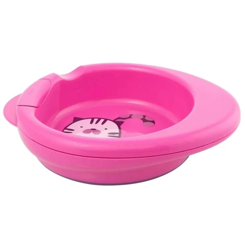 Термоустойчивая тарелка Chicco Warmy Plate розовая (16000.10)