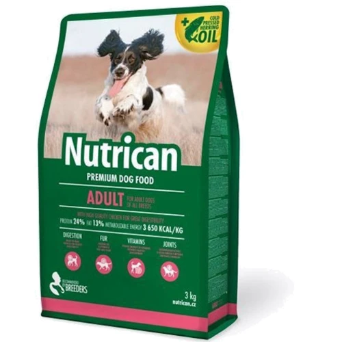 Сухой корм Nutrican Adult для собак со вкусом курицы 3 кг (nc507009)