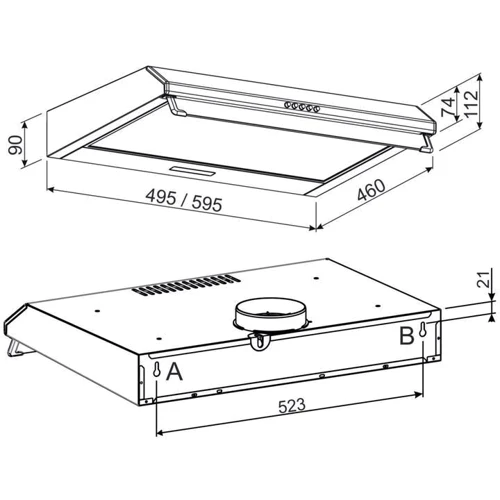 Вытяжка Jantar PHT I LED 60 BR фото 7