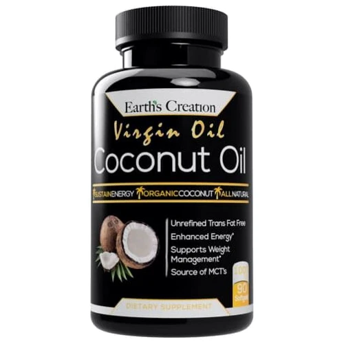 Earth's Creation Coconut Oil 1000 mg Кокосова олія 90 капсул