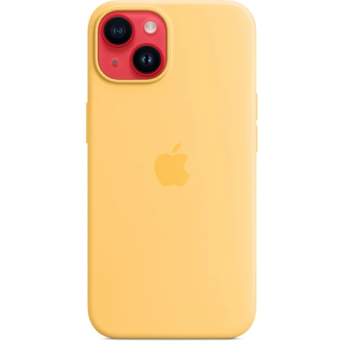 Чохол для iPhone Apple for iPhone 14 Silicone Case with MagSafe Sunglow (MPT23) : Тип чохла накладка на заднюю часть