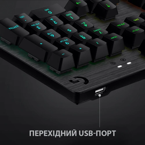 Клавиатура Logitech G512 Carbon Lightsync RGB GX Brown Tactile Carbon (920-009352): Тип клавиатуры стандартная