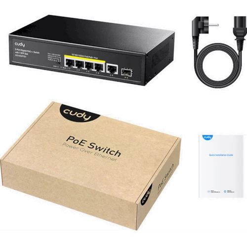 Сетевой коммутатор Cudy GS1005PTS1: Количество портов Fast Ethernet (10/100) нет
