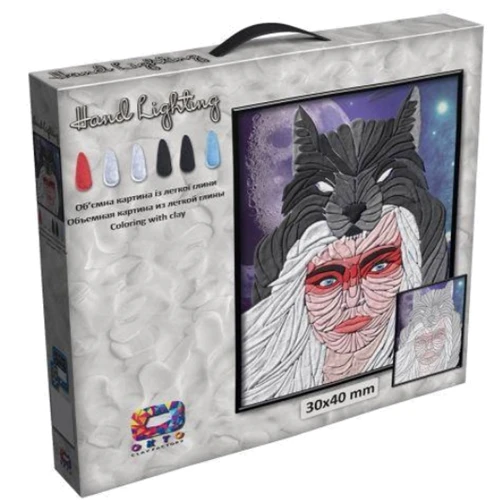 Картина из глины ОКТО Moon Light Clay. Волчица (70077)