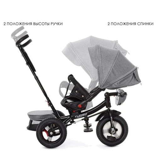Велосипед Turbo Trike Len M 4060HA-19L Grey (M 4060HA): Диаметр колес, дюймов 12