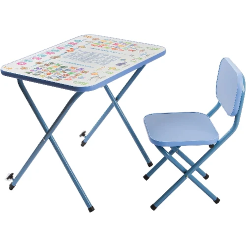 Детская парта OMMI Азбука Голубой