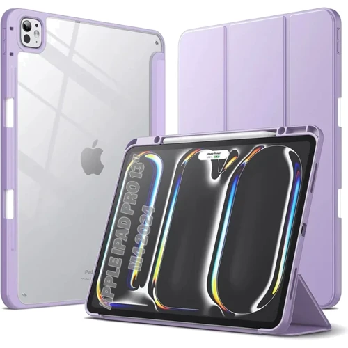 Аксессуар для iPad BeCover Soft Edge TPU with Pencil mount Purple for iPad Pro 13 2024 M4 (711719)